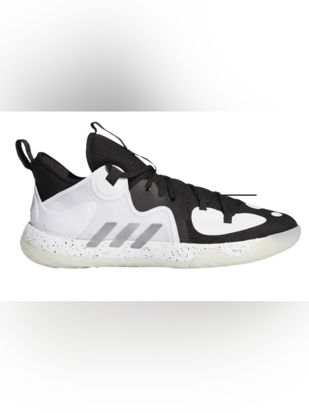Adidas Harden Stepback 2 Basketball Shoes Black & White Size 6